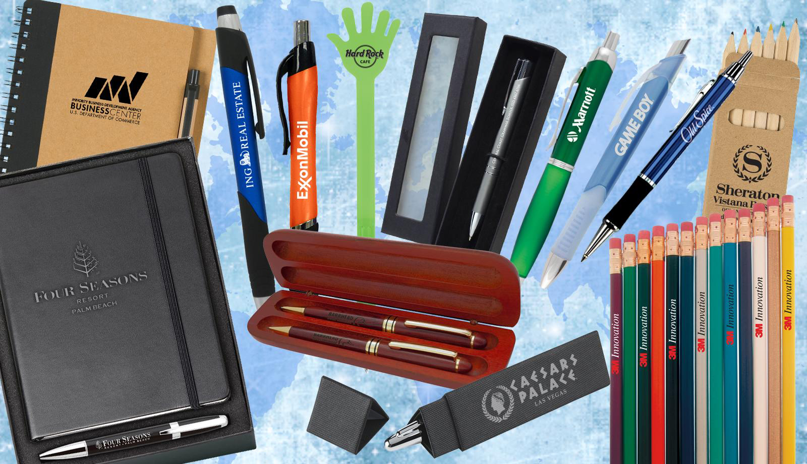 Marketing Pens Books Flash Drives Promotions